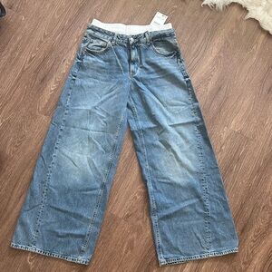 Zara jeans with built in boxer top